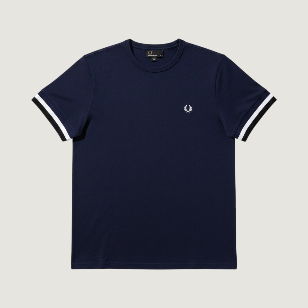 Fred Perry Navy Short Sleeve Tee